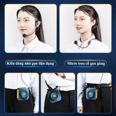 Loa trợ giảng Corisu K200 pin siêu trâu, Bluetooth, mic dây chống hú, BH 12 tháng - Giá 334.000₫ 4 Loa trợ giảng Corisu K200 pin siêu trâu, Bluetooth, mic dây chống hú, BH 12 tháng - Giá 334.000₫ 4
