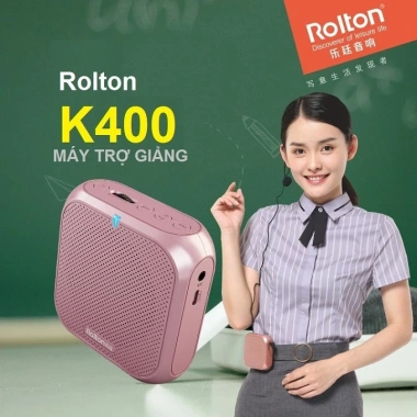 Loa trợ giảng mini ROLTON K400 đa năng 4 trong 1 - Giá ưu đãi 249.000₫
