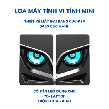 Loa Vi Tính 2.0 Mini 1.046/9.077 LED RGB - Loa Để Bàn Cao Cấp, Bảo Hành 6 Tháng, 77.998₫ 10 Loa Vi Tính 2.0 Mini 1.046/9.077 LED RGB - Loa Để Bàn Cao Cấp, Bảo Hành 6 Tháng, 77.998₫ 10