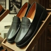 Loafer Penny Da Bê Đen Phylon - Thương hiệu Steeler, giảm giá 1.4tr, giá gốc 1.736tr