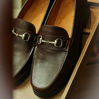 Loafer Penny Da Bê Đen Phylon - Thương hiệu Steeler, giảm giá 1.4tr, giá gốc 1.736tr