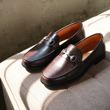 Loafer Penny Da Bê Đen Phylon - Thương hiệu Steeler, giảm giá 1.4tr, giá gốc 1.736tr