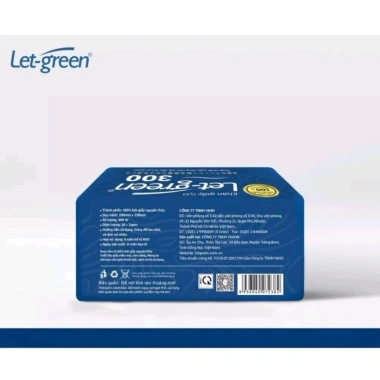 Lốc 03 gói khăn giấy lụa Let-green 300 tờ - Giấy xuất khẩu, chỉ 85.000 VND