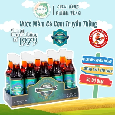 Lốc 10 chai Nước Mắm Cá Cơm Hạnh Phúc Cao Đạm 60 50ml, giảm còn 227k
