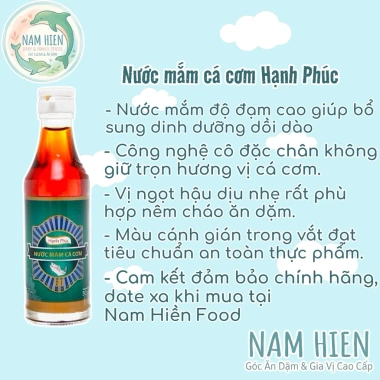 Lốc 10 chai Nước Mắm Cá Cơm Hạnh Phúc Cao Đạm 60 50ml, giảm còn 227k