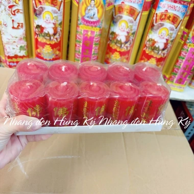 Lốc 10 ống Đèn cầy ống lớn cao 7cm, đường kính 4.2cm - Giá ưu đãi 130.000₫ 3