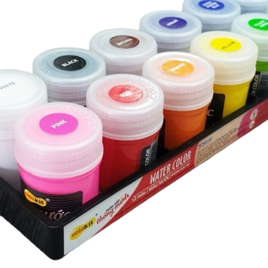 Lốc 12 chai màu nước Thiên Long Waco-05 màu tươi sáng chuẩn mỹ thuật, giá 95.000 VND
