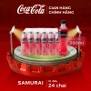 Lốc 24 chai Nước Giải Khát Samurai hương dâu 390ml - Giá ưu đãi 215.000₫ Giảm 23%