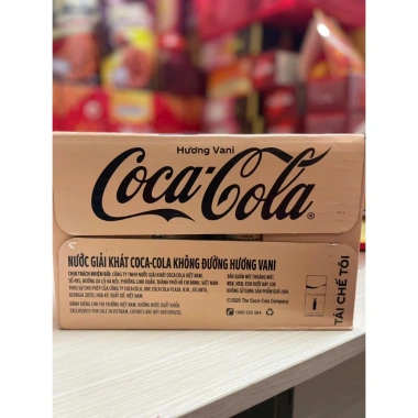 Lốc 24 Lon Coca-Cola Không Đường Hương Vani 320ml - Giải Khát Thơm Ngon, Giá 245k