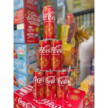 Lốc 24 Lon Coca-Cola Không Đường Hương Vani 320ml - Giải Khát Thơm Ngon, Giá 245k