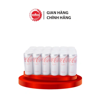 Lốc 24 lon Coca-Cola Light 320ml - Nước không đường, giá ưu đãi 239.000 VND