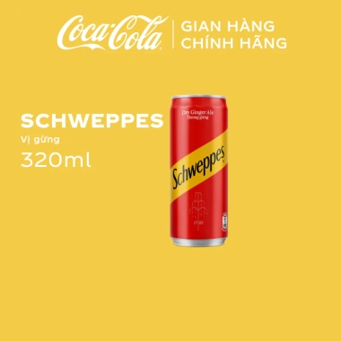 Lốc 24 Lon Nước Soda Vị Gừng Giải Khát Schweppes Ginger Ale 320ml/Lon Coca-Cola Official Store Sale 10.10_SP 4 Lốc 24 Lon Nước Soda Vị Gừng Giải Khát Schweppes Ginger Ale 320ml/Lon Coca-Cola Official Store Sale 10.10_SP 4