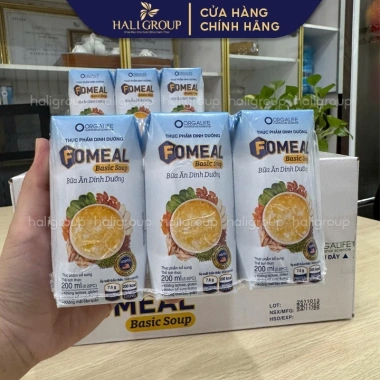 Lốc 3 Hộp Fomeal Basic Soup 200ml - Súp dinh dưỡng, tiện lợi, giá ưu đãi 99.000₫ 4 Lốc 3 Hộp Fomeal Basic Soup 200ml - Súp dinh dưỡng, tiện lợi, giá ưu đãi 99.000₫ 4