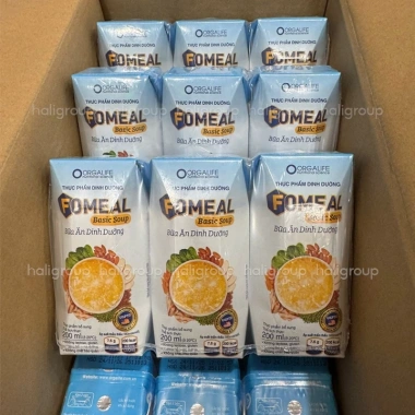 Lốc 3 Hộp Fomeal Basic Soup 200ml - Súp dinh dưỡng, tiện lợi, giá ưu đãi 99.000₫ 6 Lốc 3 Hộp Fomeal Basic Soup 200ml - Súp dinh dưỡng, tiện lợi, giá ưu đãi 99.000₫ 6