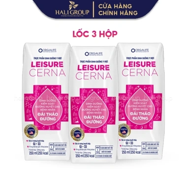 Lốc 3 Hộp Leisure Cerna 250ml - Giá ưu đãi 147.000đ, tiết kiệm hơn so với 191.100đ Lốc 3 Hộp Leisure Cerna 250ml - Giá ưu đãi 147.000đ, tiết kiệm hơn so với 191.100đ