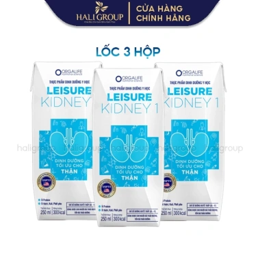 Lốc 3 Hộp Leisure Kidney 1 – Soup dinh dưỡng giảm protein, hỗ trợ thận, 126.000₫ Lốc 3 Hộp Leisure Kidney 1 – Soup dinh dưỡng giảm protein, hỗ trợ thận, 126.000₫