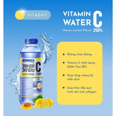 Lốc 6 Chai Vitaday Thái Lan Vitamin C Water Honey 250% - 470ml, Giá chỉ 119.999₫ 2 Lốc 6 Chai Vitaday Thái Lan Vitamin C Water Honey 250% - 470ml, Giá chỉ 119.999₫ 2