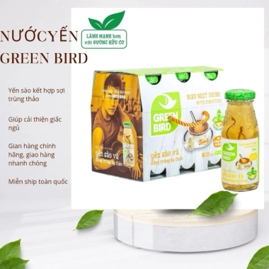Lốc 6 chai Yến sào Green Bird 4 vị 185ml - Giảm còn 150.000đ, tăng sức đề kháng, dinh dưỡng cho cả gia đình 4 Lốc 6 chai Yến sào Green Bird 4 vị 185ml - Giảm còn 150.000đ, tăng sức đề kháng, dinh dưỡng cho cả gia đình 4