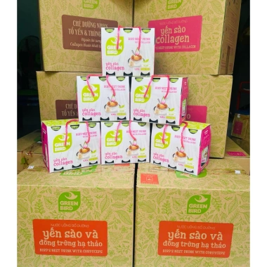 Lốc 6 chai Yến sào Green Bird 4 vị 185ml - Giảm còn 150.000đ, tăng sức đề kháng, dinh dưỡng cho cả gia đình