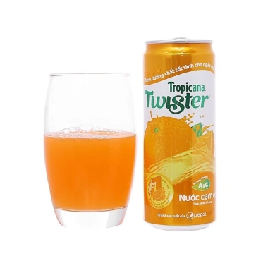 Lốc 6 lon Nước Cam Ép Twister 330ml - Phiên Bản Tết 2.026, Giá Ưu Đãi 65.000₫