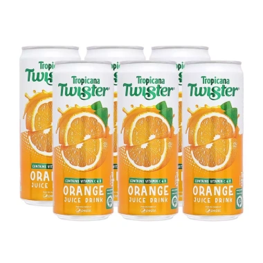 Lốc 6 lon Nước Cam Ép Twister 330ml - Phiên Bản Tết 2.026, Giá Ưu Đãi 65.000₫