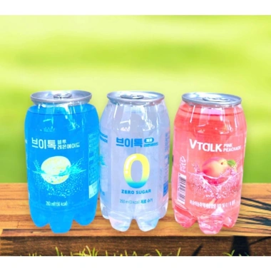 Lốc 6 lon Nước Soda Trái Cây VTalk Hàn Quốc 350ml - Giá ưu đãi 161.000₫