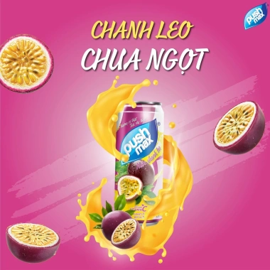 Lốc 6 Lon Nước Trái Cây Chanh Leo Pushmax 320ml - Giá 52.500đ, so với 63.525đ 4