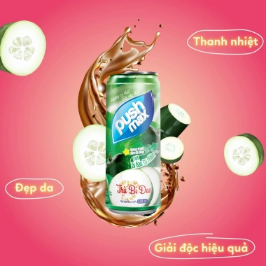 Lốc 6 Lon Nước Trái Cây Trà Bí Đao Pushmax 320ml - Giá chỉ 52.500₫, giảm từ 67.725₫ 3