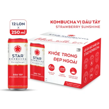 Lốc 6 Lon Star Kombucha Mix Vị - Nước lên men probiotic, giảm 18% chỉ 240.000₫ 4
