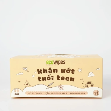 Lốc 8 gói Teen EcoWipes mini 8 tờ không mùi, bỏ túi tiện lợi cho học sinh sinh viên - chỉ 26.000 VND 2