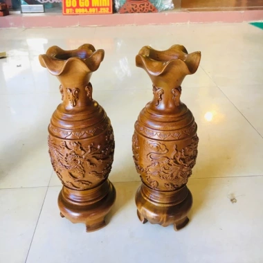 Lộc bình trạm rồng Phượng - Đồ phong thủy sang trọng, thiết kế độc đáo, giảm giá, chỉ 1.300.000₫