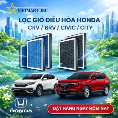 Lọc Gió Điều Hòa Cao Cấp cho Honda BRV, City, CRV, Civic - Giá chỉ 219.000₫ tại Vietmart Vinal