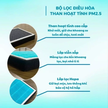 Lọc Gió Điều Hòa Ô Tô HEPA Cao Cấp – Lọc Bụi Mịn, Khử Mùi Than Hoạt Tính, Giá Ưu Đãi 172.634₫ 5 Lọc Gió Điều Hòa Ô Tô HEPA Cao Cấp – Lọc Bụi Mịn, Khử Mùi Than Hoạt Tính, Giá Ưu Đãi 172.634₫ 5