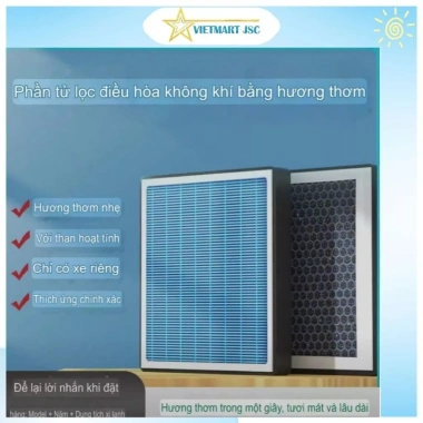 Lọc Gió Điều Hòa Ô Tô HEPA + Than Hoạt Tính, Lọc Bụi Mịn, Khử Mùi – VietMart jsc+Vinal 221k