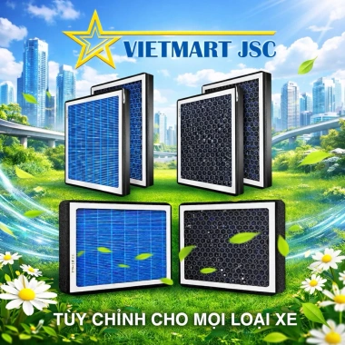Lọc Gió Điều Hoà Than Tuỳ Chỉnh - Kích Thước Phù Hợp Loại Xe, Tiết Kiệm Nhiên Liệu
