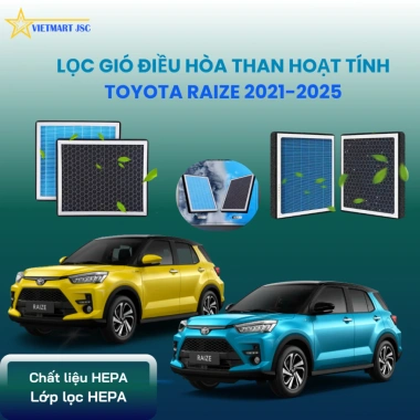 Lọc Gió HEPA Toyota Raize - Khử Mùi, Lọc Bụi Mịn, Cao Cấp Vinal Vietmart JSC, Giá 219.188₫ (Giảm 20%)