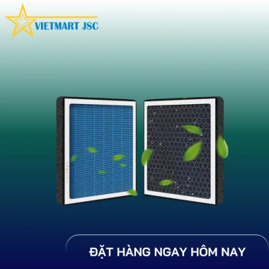 Lọc Gió Ô Tô HEPA Khử Mùi Than Hoạt Tính + 2 Thùng Nước Rửa Kính 4L - Giá ưu đãi 184.100 VND