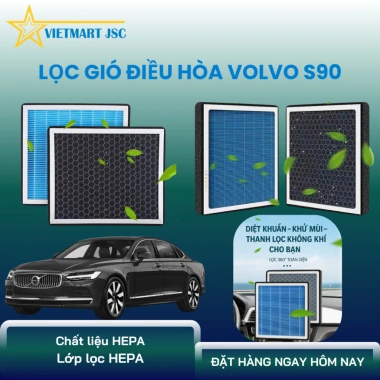 Lọc gió Volvo S90 Than hoạt tính cao cấp VIETMART, hiệu suất tối ưu 219k