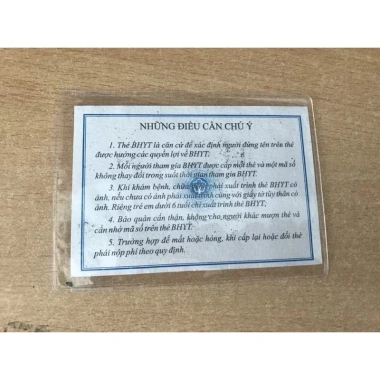 Lốc Nguyên 100 Cái BHYT - Bảo Hiểm Sức Khỏe, Giá 60.000₫, Chất Lượng Cao, Đảm Bảo An Toàn