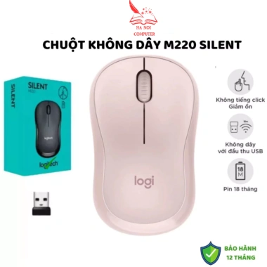 Logitech M220 Chuột Không Dây Siêu Yên Tĩnh Văn Phòng Học Sinh Giá 110.000 Đ 2 Logitech M220 Chuột Không Dây Siêu Yên Tĩnh Văn Phòng Học Sinh Giá 110.000 Đ 2