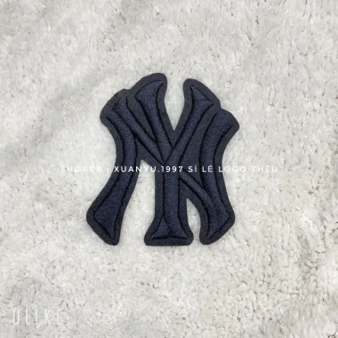 Logo NY thêu 9cm - Đan chỉ dày siêu nét, bền đẹp, giá chỉ 8.550 VND