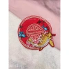 Logo thêu tròn cá chép hoa gắn áo dài - Siêu đẹp, giảm giá 14.900 VND 2