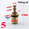 Lõi lạnh đồng thau LS5 số 5 - Thay thế vòi sen, lavabo lạnh inox 304, kèm ốc BH10, giảm 21% 2