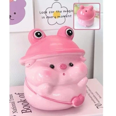 Lợn Đất Đội Mũ ếch Size Nhỏ: Đồ Trang Trí, Quà Tặng, Ống Tiết Kiệm Giá 55k