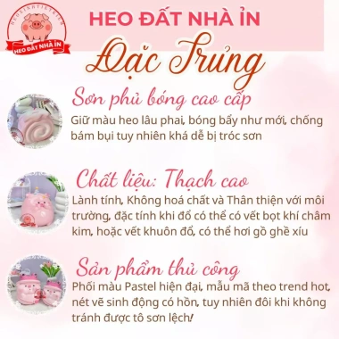 Lợn đất Heo đất tiết kiệm size TO 29cm - Cừu Cười Tai Vểnh, Cừu Ngộ Không, giá 90.000đ