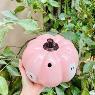 Lợn Đất Heo Ống Tiết Kiệm Bí Ngô Bát Tràng - Giá 173.000 VNĐ, Tiết kiệm chi phí 5