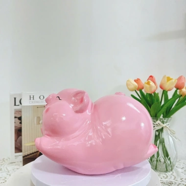 Lợn Đất Ống Heo Tiết Kiệm Tiền HEO BAY MÔNG CONG Siêu Đẹp Mẫu Mới 2.026 XLDDGR HĐ41 Giá 85.000 VND 4