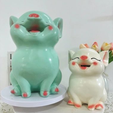 Lợn đất tiết kiệm CUTE HOT 3D siêu đáng yêu - Heo đất decor trang trí XLĐ32, giá chỉ 78.000₫