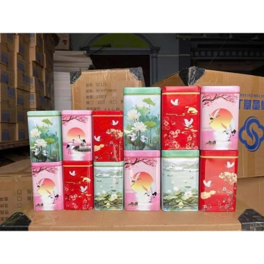 Lon Trà Quà Tặng Lên Tráp Quả Cưới Hỏi Giá chỉ 17.000 thiết kế sang trọng tiệc cưới