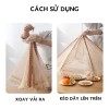 Lồng bàn gấp gọn 80x80cm – Ren chống bụi, côn trùng, ruồi, bảo vệ thực phẩm 3
